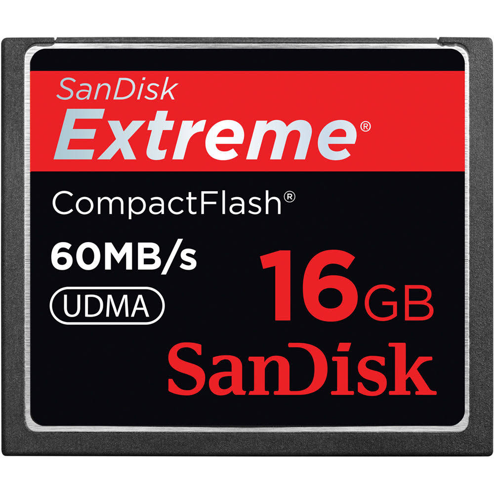 SanDisk Extreme SDCFX-016G-A61 16 GB CompactFlash (CF) Card