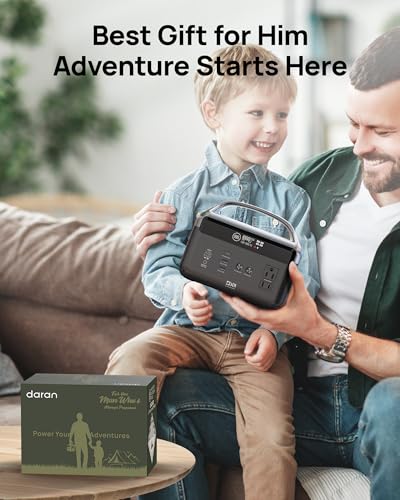Portable Power Station, Outdoor 288Wh(90,000mAh) LiFePO4 Battery, 600W(1200W Surge) AC Outlets, 1.7H Fast Charging Solar Generator for Camping