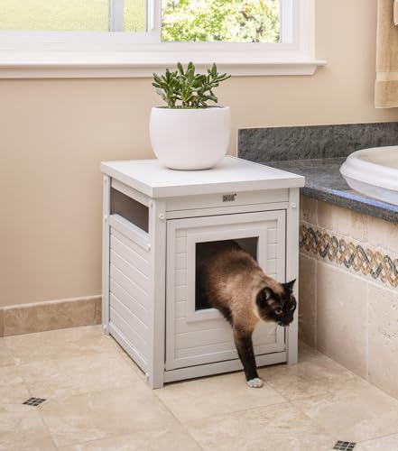 New Age Pet ECOFLEX Jumbo Litter Box Cover End Table - Espresso (EHLB802-02)