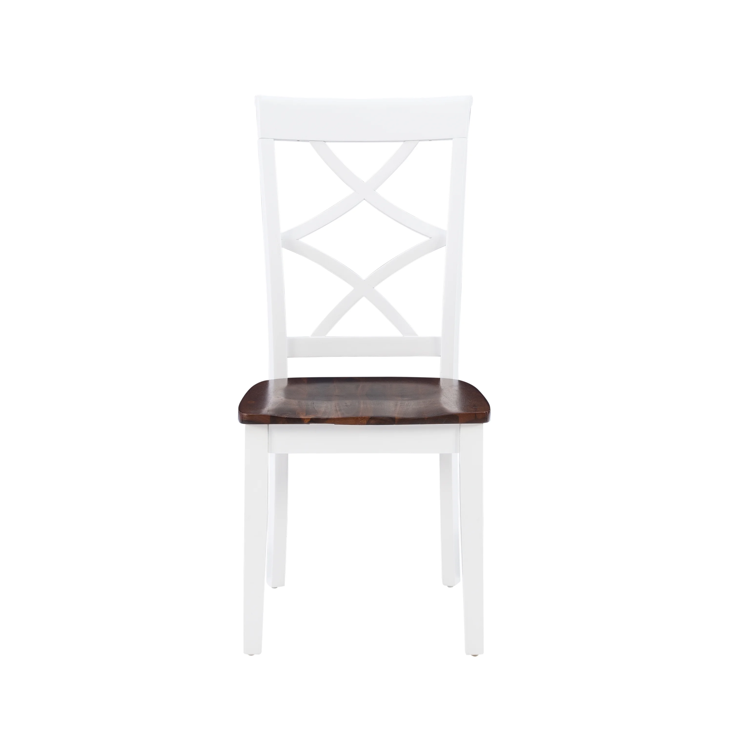 Harrison 5-Piece Dining Set, Cherry and White