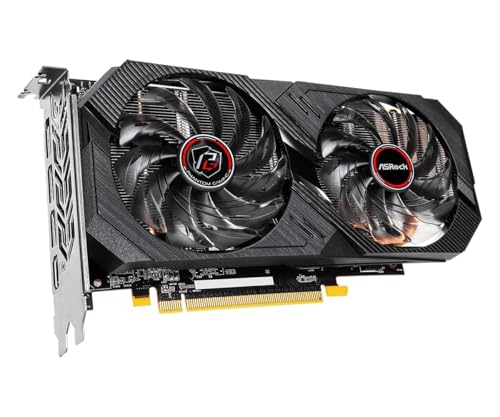 ASRock AMD Radeon RX 570 Phantom Gaming Elite 8GB GDDR5 GPU, 1270 MHz / 7000 MHz, Striped Axial Fan, Silent Cooling