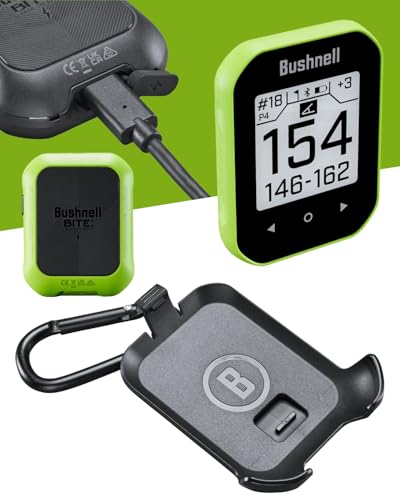 Wearable4U - Bushnell Phantom 3 Slope GPS Golf Green with Slope Technology, Touchscreen, Magnetic Cart Mount with Towel Bundle