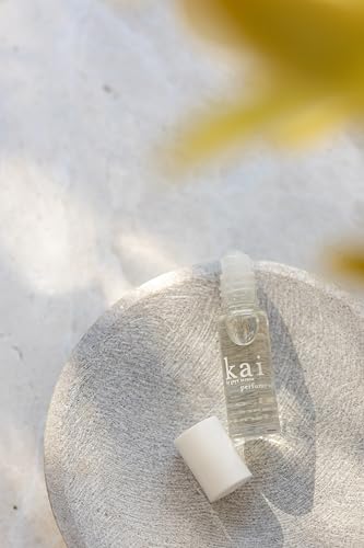 kai Perfume Oil - rose absolute, gardenia wrapped in white exotic flowers. eau de perfume roll-on oil 1/8 oz., vegan, cruelty free, made in the usa