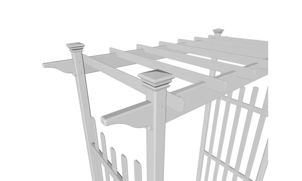 New England Arbors Cardiff Vinyl Arbor