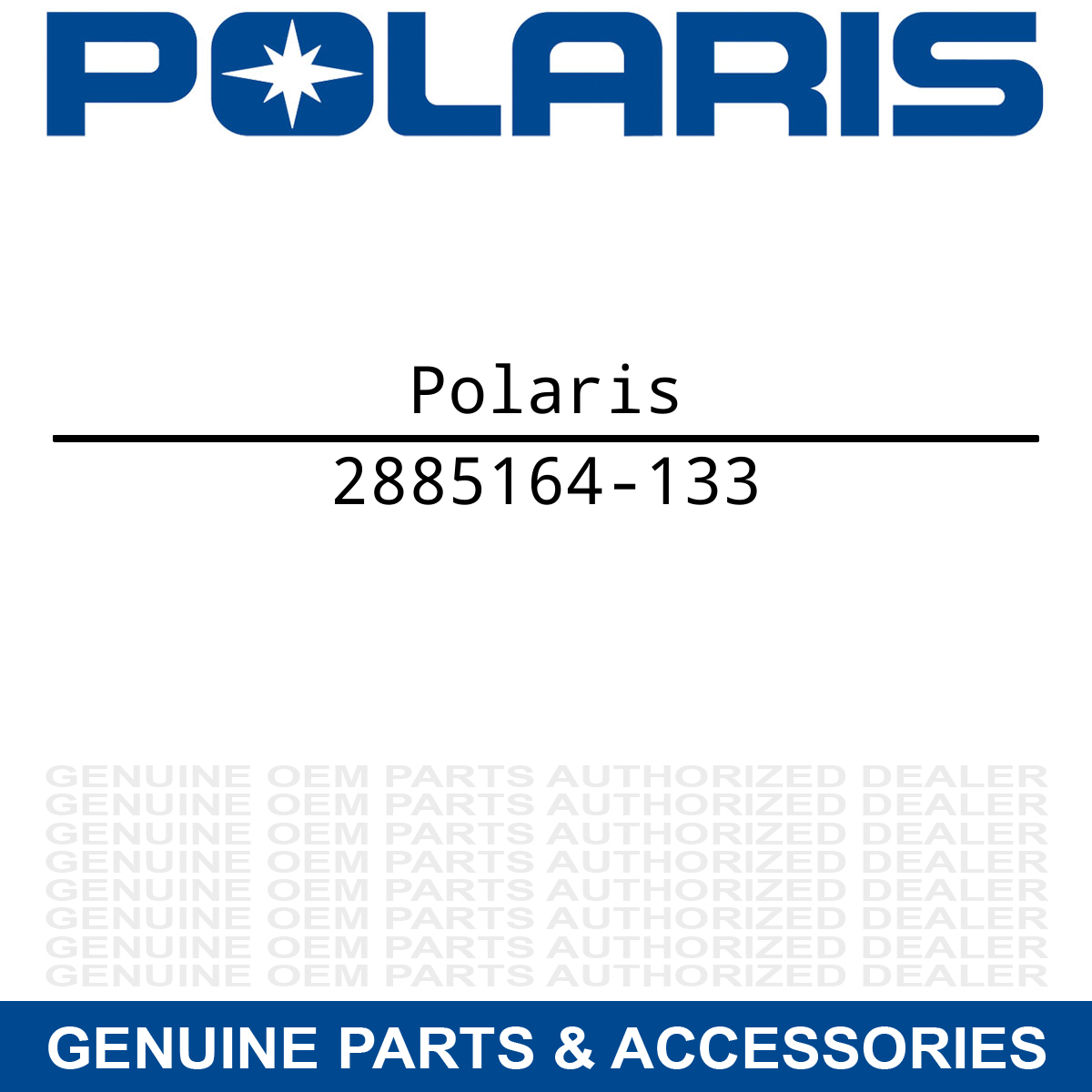 Polaris 2885164-133 White Pro Steer Ski w Hardware Genuine OEM for Snowmobiles