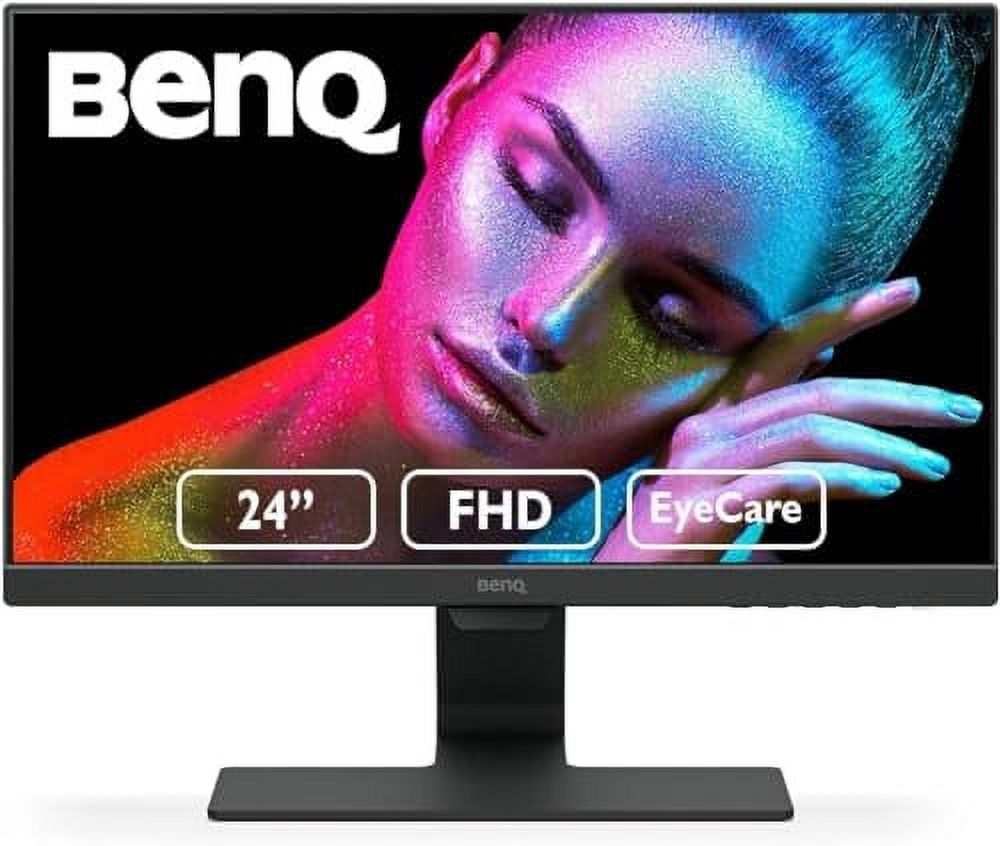 BenQ GW2480 Computer Monitor 24" FHD 1920x1080p | IPS | Eye-Care Tech | Low Blue Light | Anti-Glare | Adaptive Brightness | Tilt Screen | Built-In