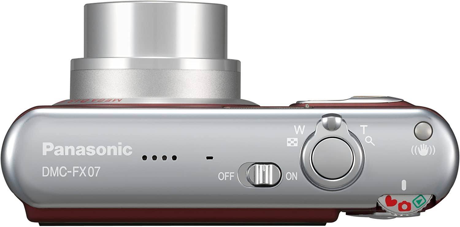 Panasonic DMC-FX07R 7.2MP Digital Camera with 3.6x Optical Image Stabilized Zoom (Red)