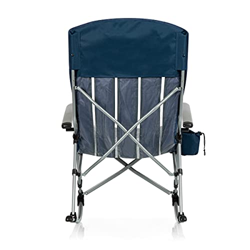 PICNIC TIME Outdoor Rocking Camp Chair - XL Heavy Duty Camping Chair for Adults