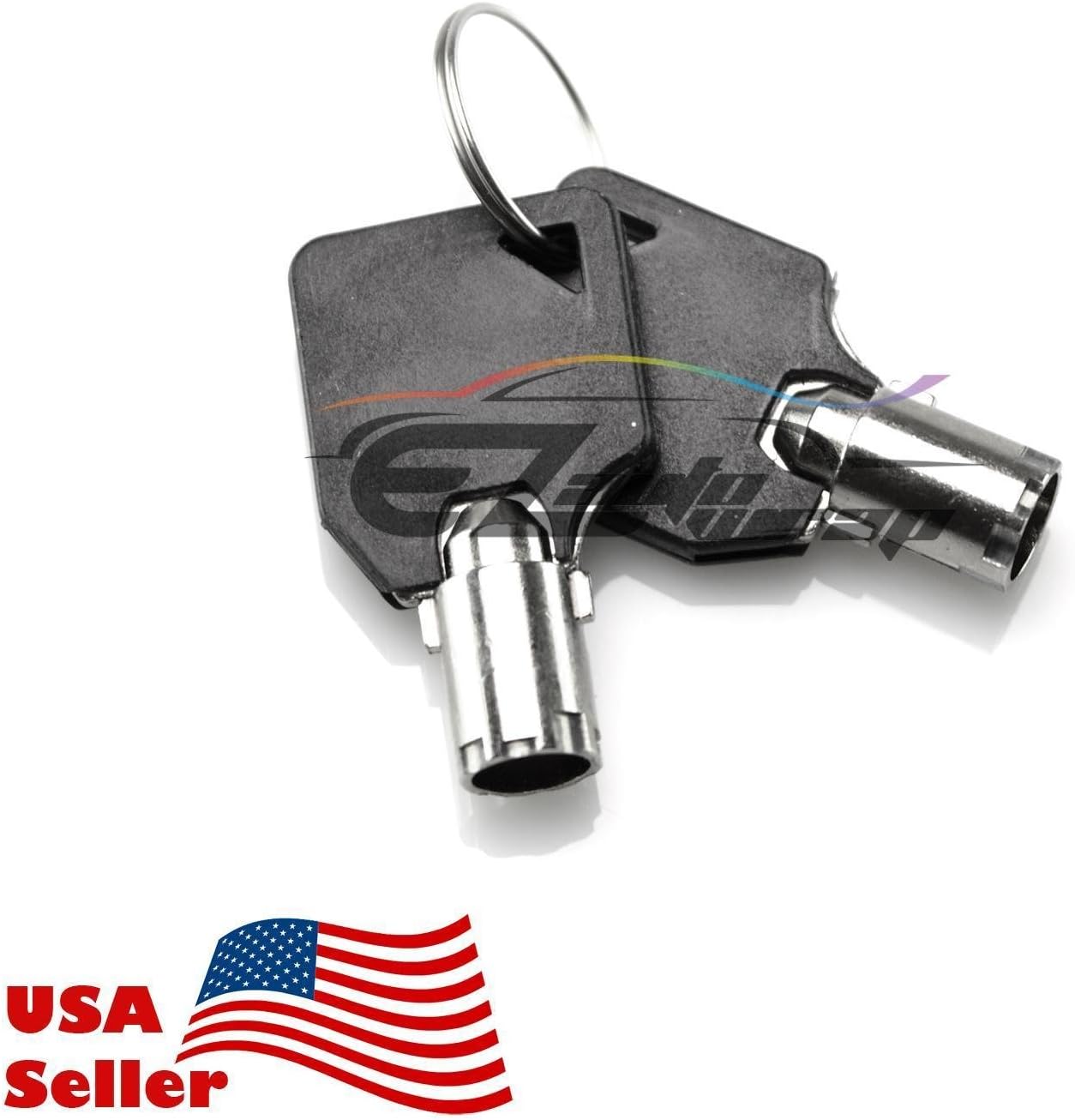 EZAUTOWRAP Universal Racing Mount Bonnet Black Carbon Fiber Hood Pins Latch Key Locking Kit