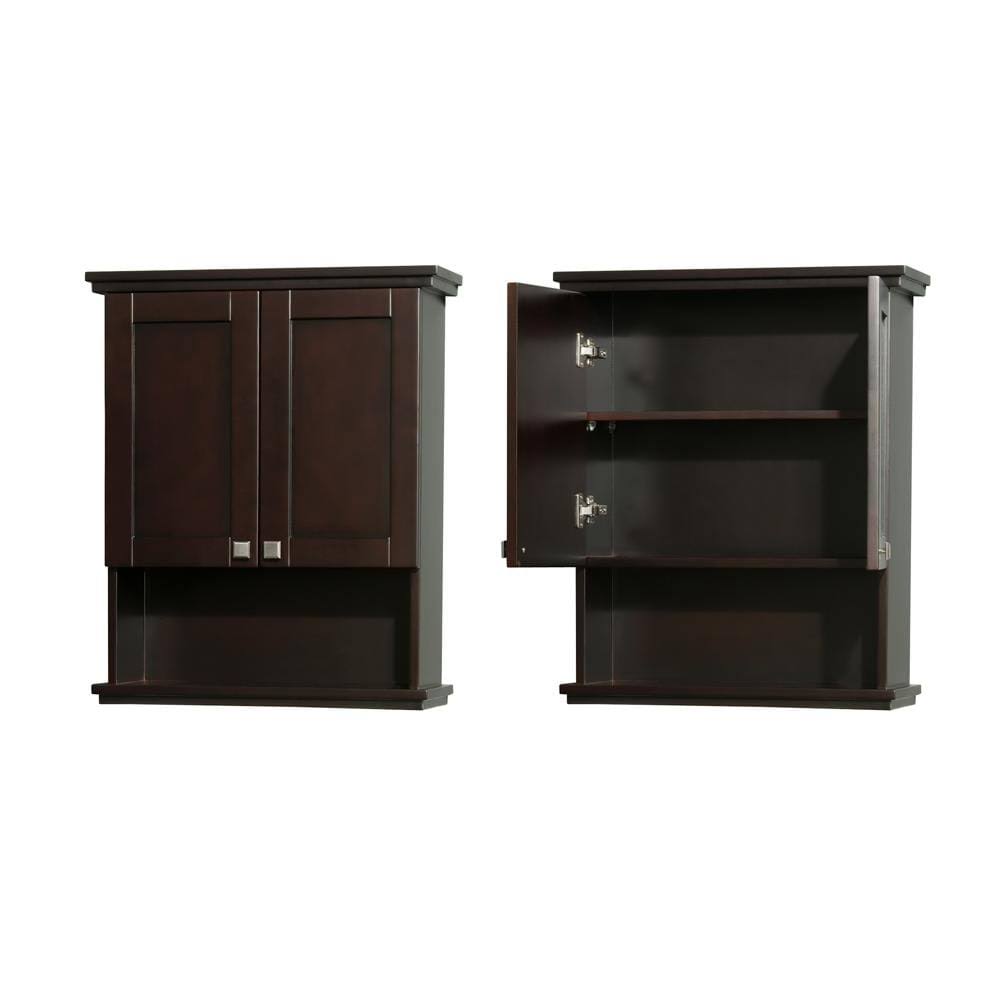 Wyndham Collection Acclaim 25 in. Wall Cabinet in Espresso