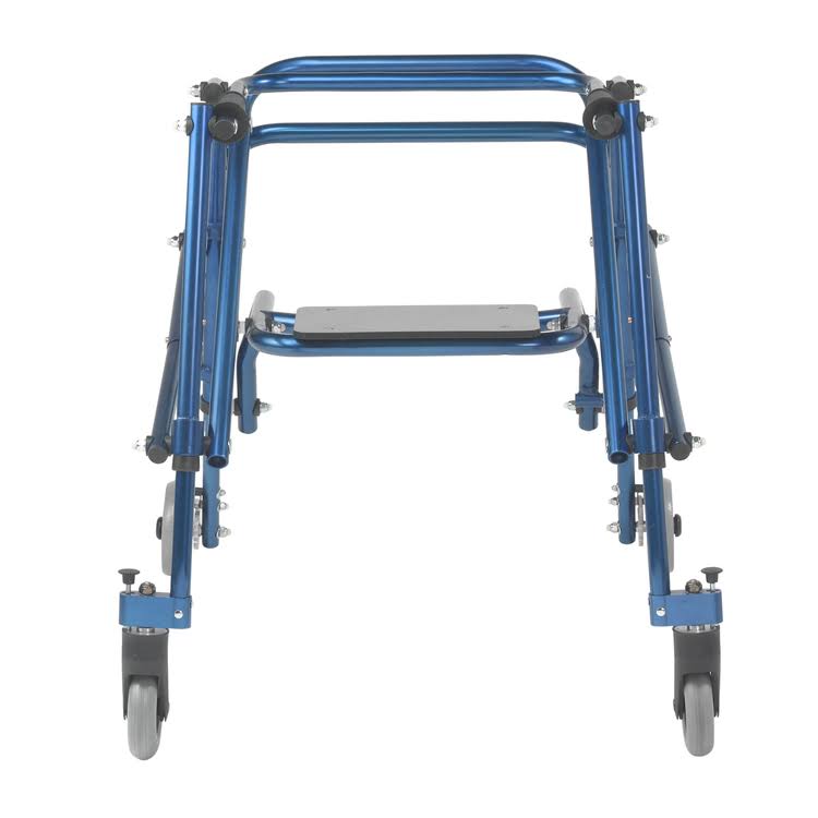 Drive Medical Nimbo 2g Lightweight Posterior Walker with Seat Medium Knight Blue
