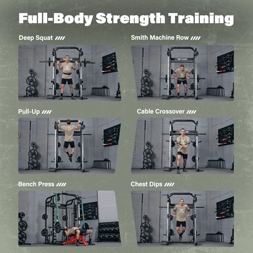 Major Fitness Drone2 Smith△ Machine – All-in-One Home Gym Squat Rack with Weight Bar