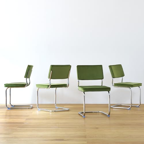 Velvet Dining Chairs,Mid Century Morden Dining Chairs, Minimalistic Style Kitchen & Dining Room Chairs