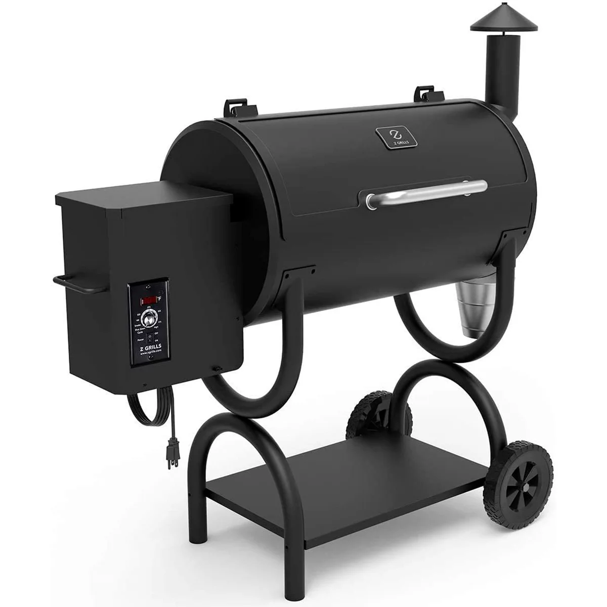 Z GRILLS 550B 560 sq. in. Wood Pellet Grill & Smoker, 8 in 1 BBQ Grill with Latest PID Technology
