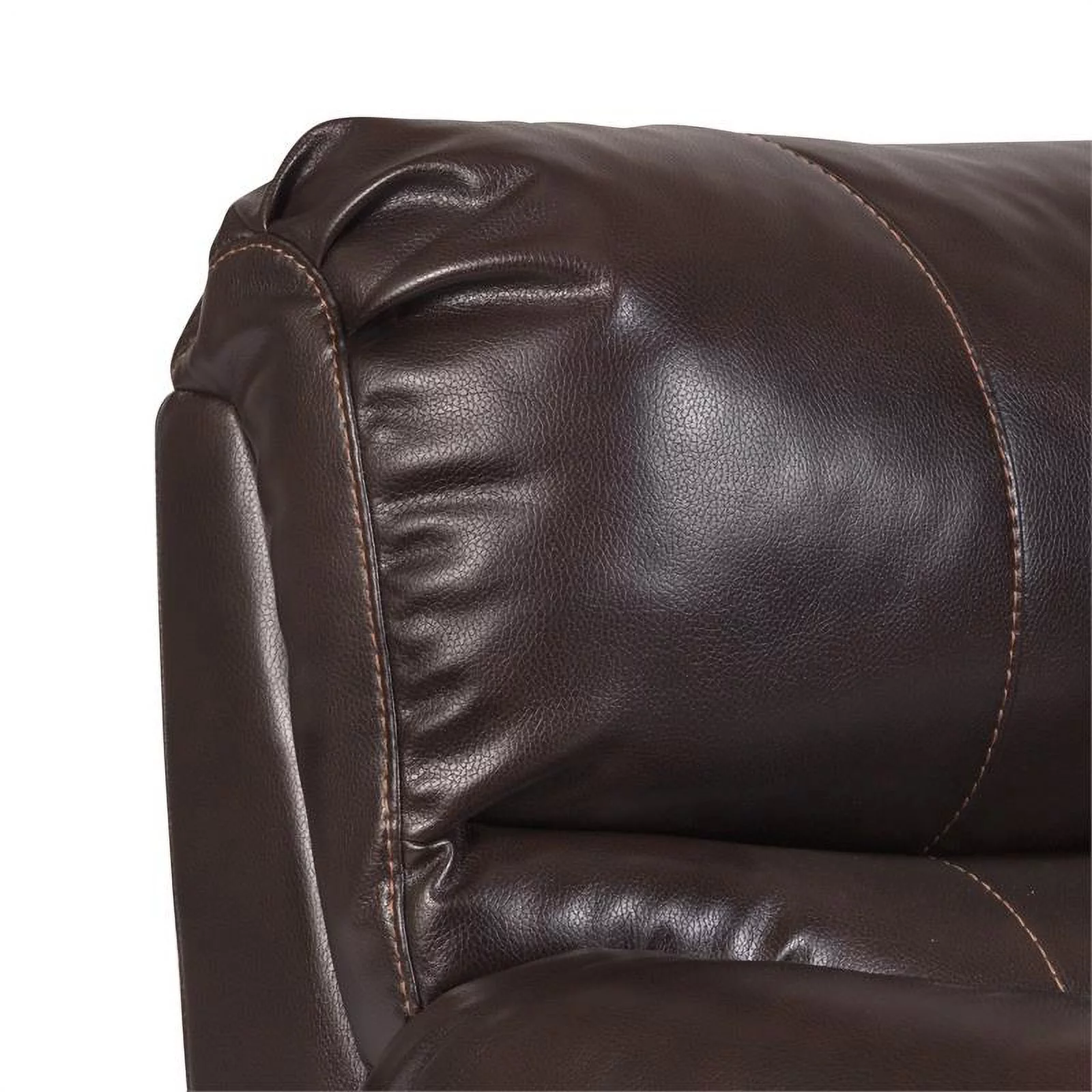 Corvallis Leather-Look Reclining Sofa