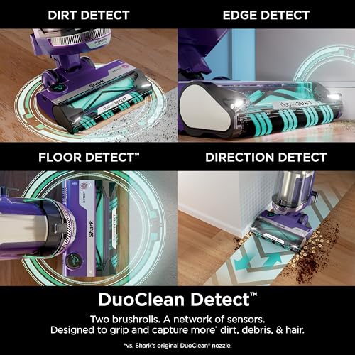 Shark Upright Vacuum, Stratos with DuoClean PowerFins, HairPro, Powered Lift-Away, Self-Cleaning Brushroll, & Odor Neutralizer Technology, Navy