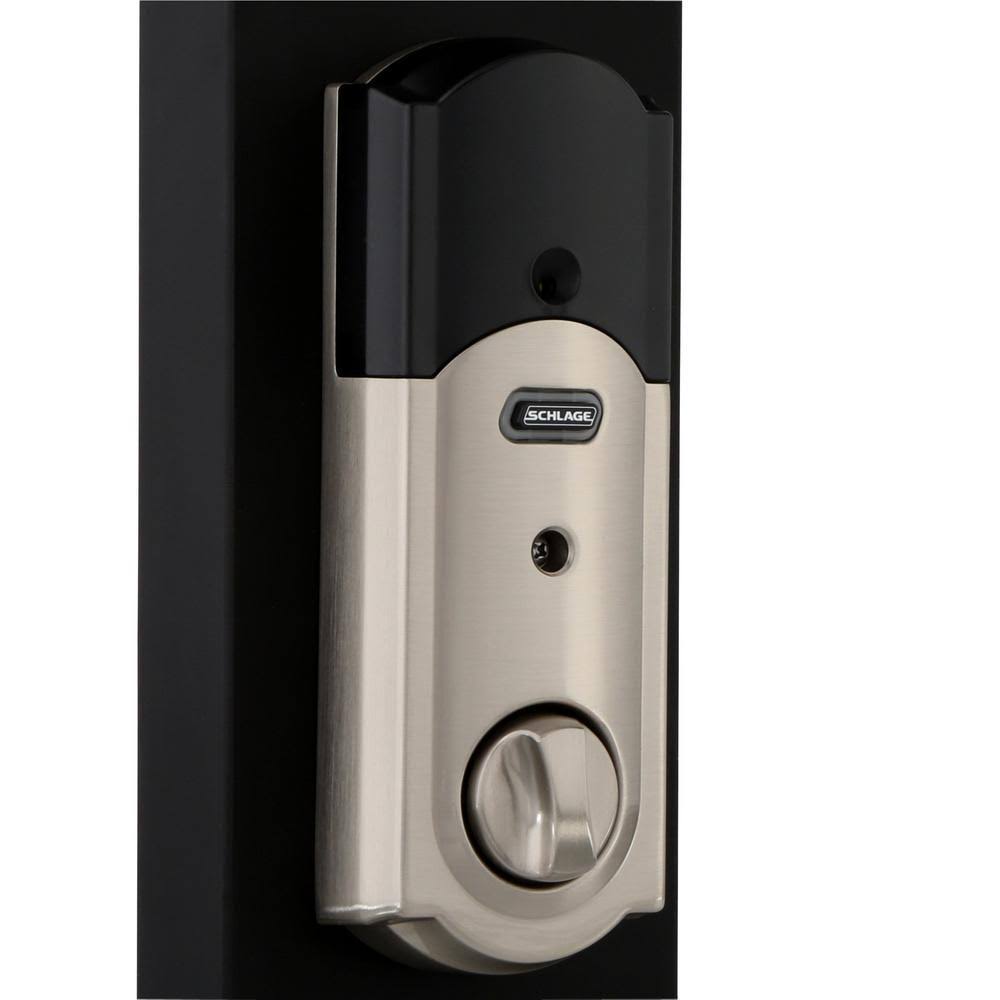 Schlage Camelot Sense Deadbolt - Satin Nickel
