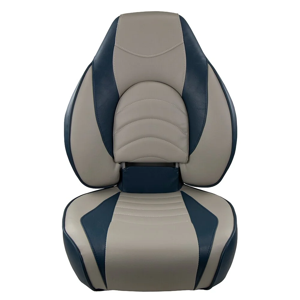 Springfield 1780238 Deluxe Fish Pro High Back Seat - Blue/Grey
