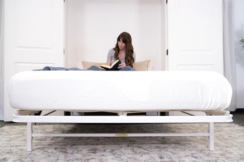 Deluxe Murphy Bed Frame (Queen) Vertical Wallbed, Powder-Coated Steel Frame for Folding Cabinet, Pull-Out Bed, Hidden Bed