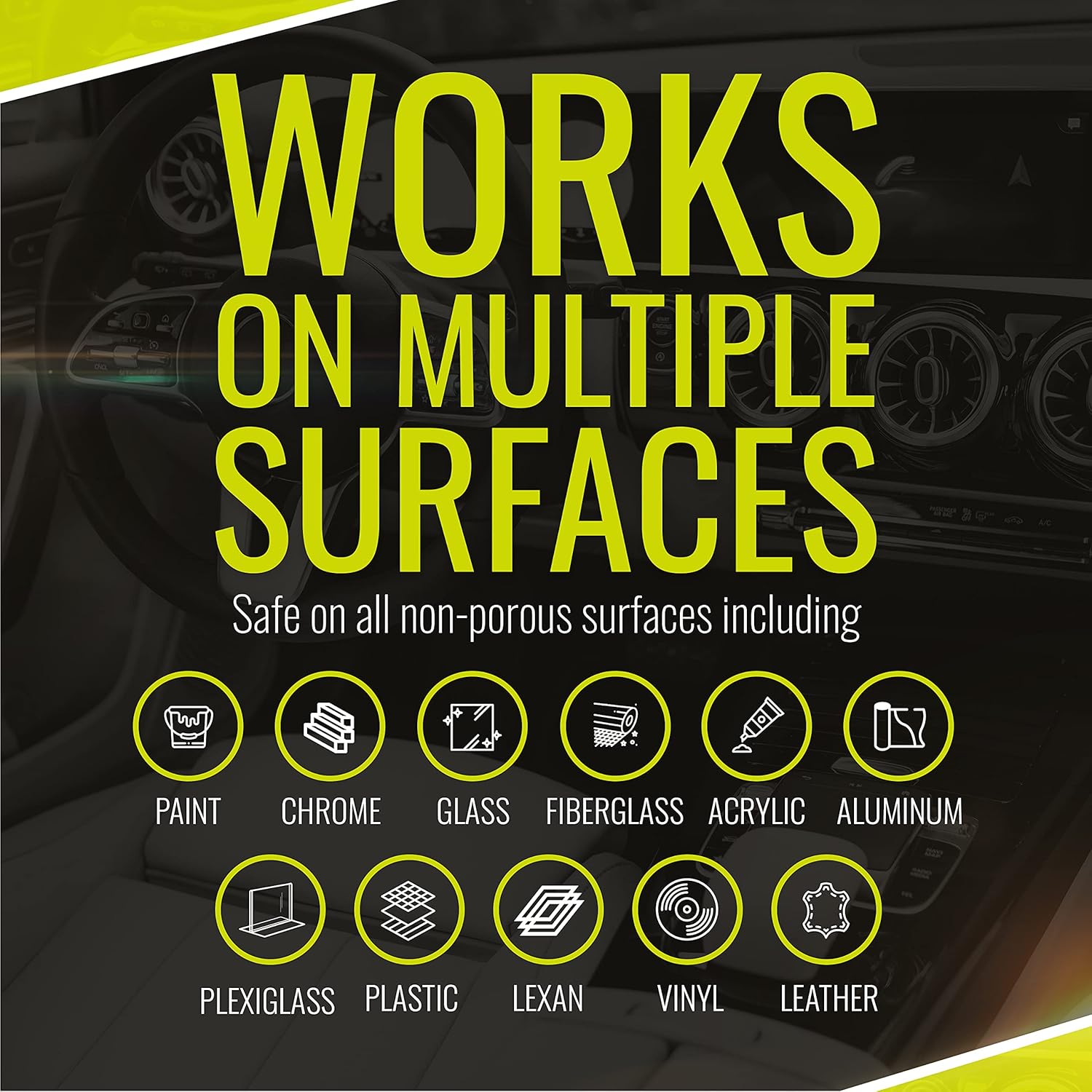 BugSlide Microfiber Mesh X-Treme Cleaning Cloth, Cleans and Polishes all Car & Motorcycle Surfaces without Scratching
