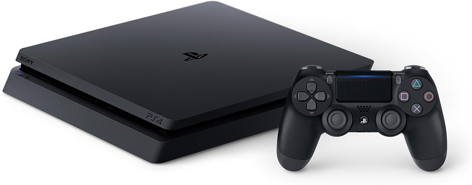 PS4 Slim Bundle (2 Items): PlayStation 4 Slim 1TB Jet Black and Destiny 2 Game Disc