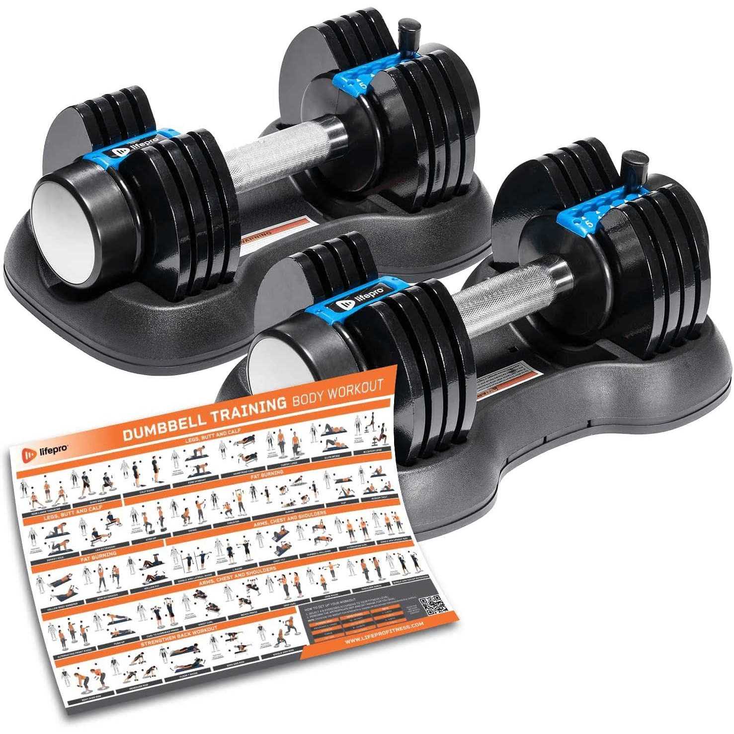 Lifepro PowerFlow Adjustable Dumbbell - Sports Supplies Online Store
