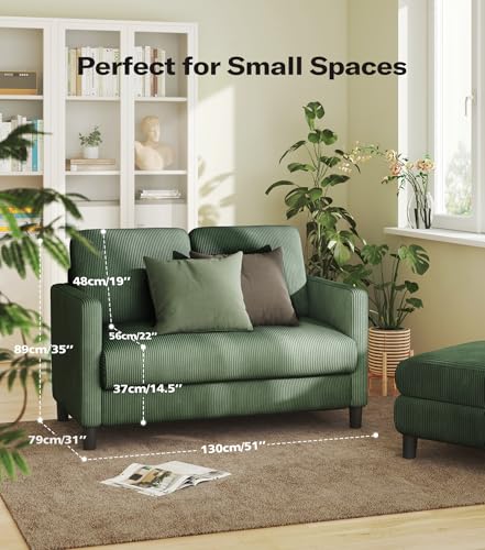 Sofa Accent Chair, 33" Reading Chair for Bedroom, Tool-Free Setup Living Room Accent Chairs, Comfy Arm Chairs Living Room, All-Wood Reading Nook