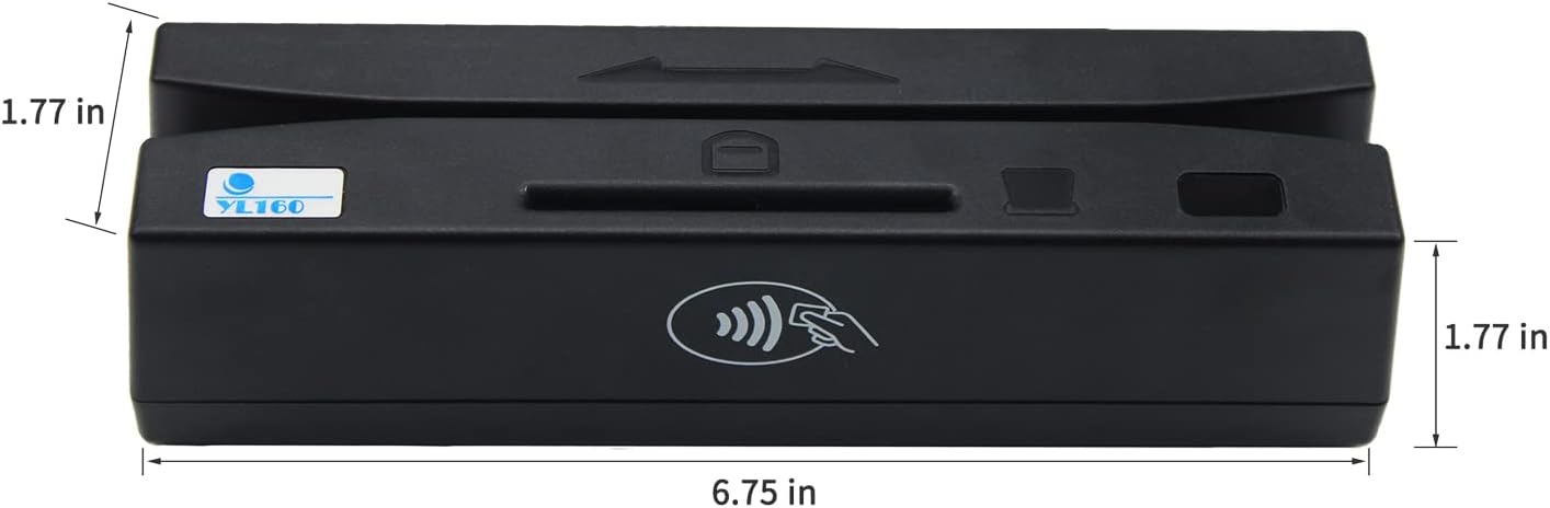 CHNFUWEI YL160 USB 4 in 1 Multifuntional Magnetic Card Reader+EMV Chip,PSAM