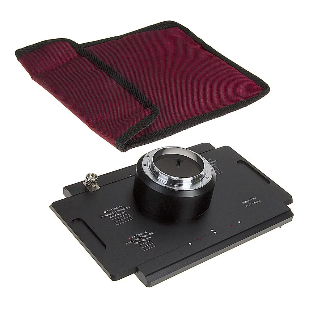 Fotodiox Pro Lens Mount Adapter - Sony Alpha E-Mount Mirrorless Camera to Large Format 4x5 View Cameras with a Graflok Rear Standard