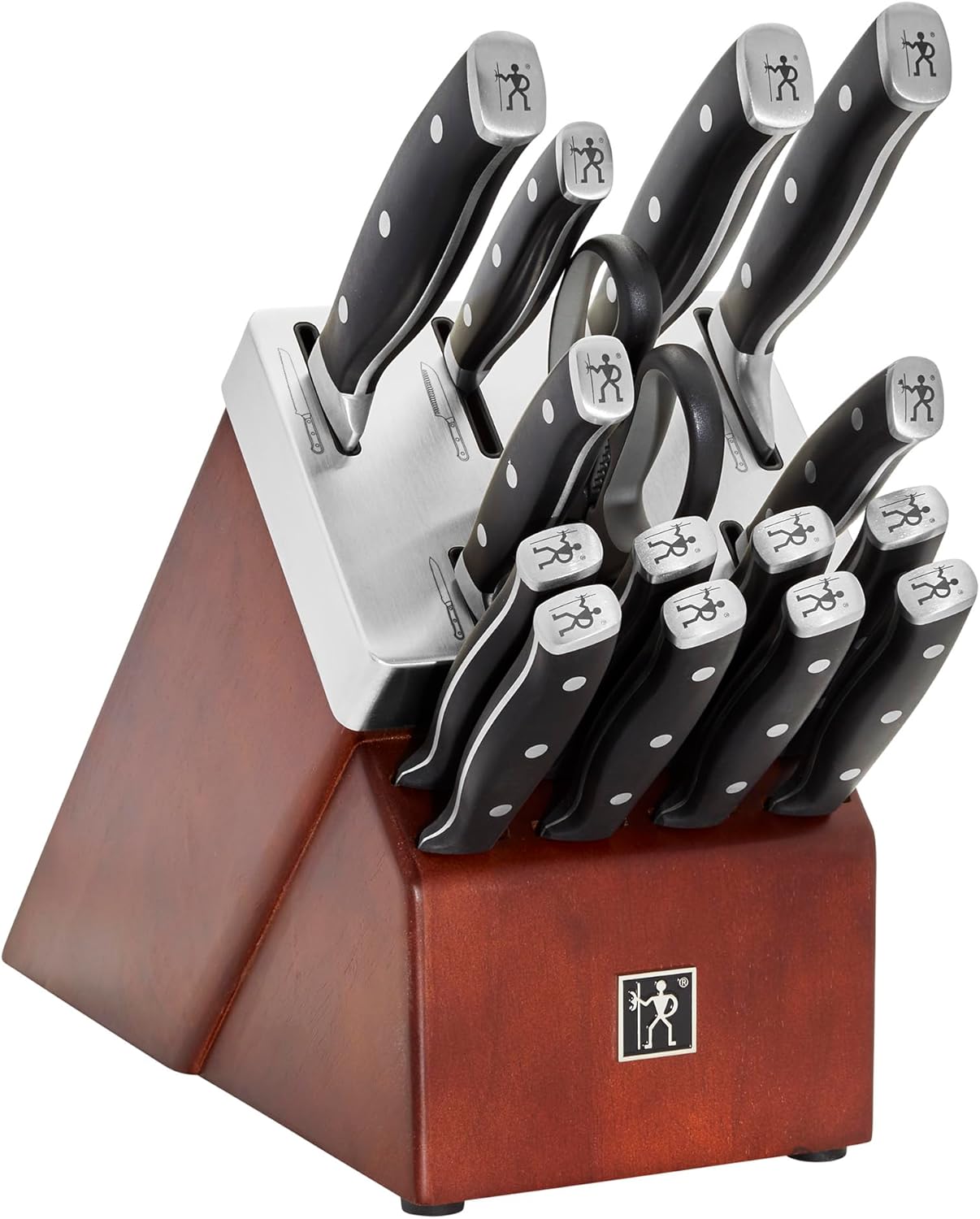 HENCKELS Forged Accent Knife Block Set, 16, Walnut