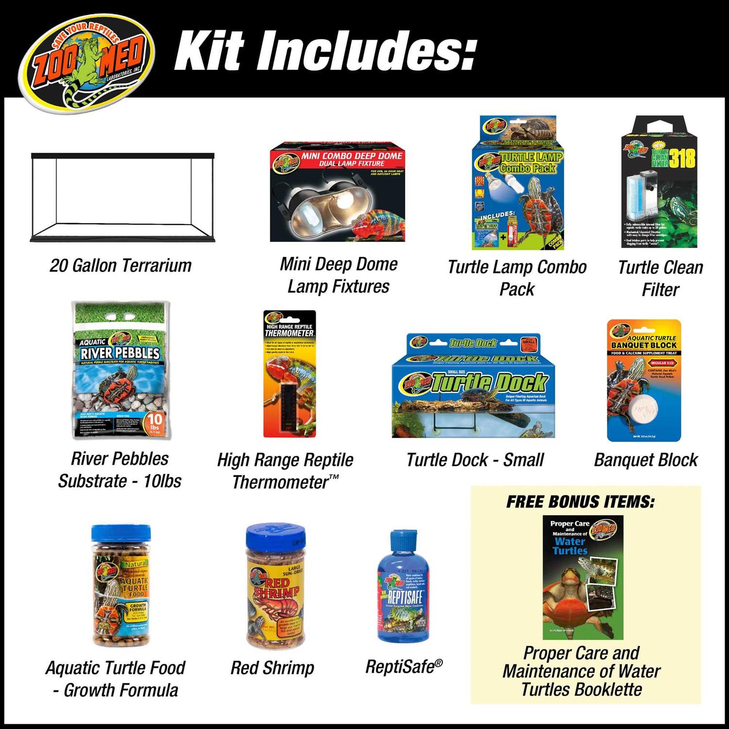 Zoo Med ReptiHabitat Aquatic Turtle Kit - Pet Supplies online store