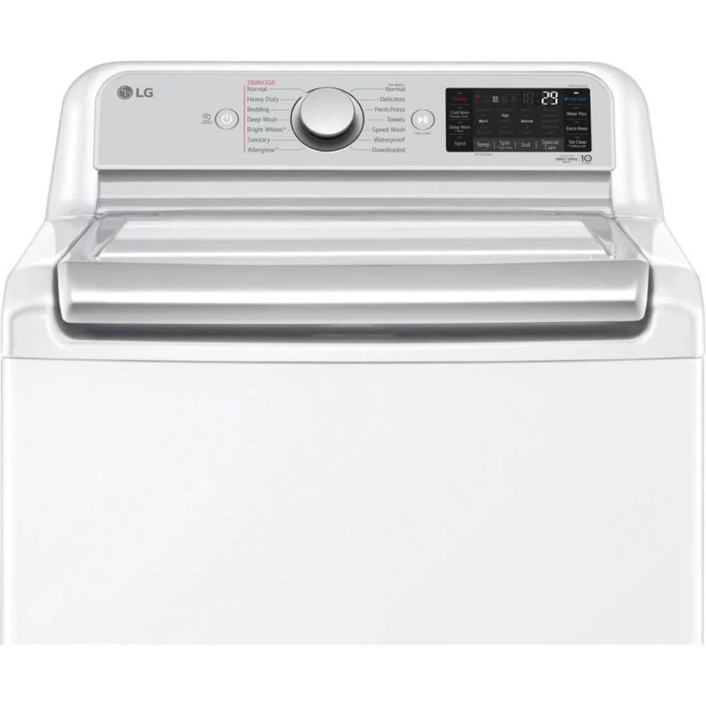Lg Wt7900h 27" Wide 5.5 Cu Ft. Energy Star Rated Top Loading Washer - White