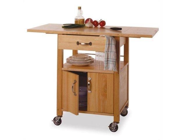 Winsome Drop-Leaf Kitchen Cart