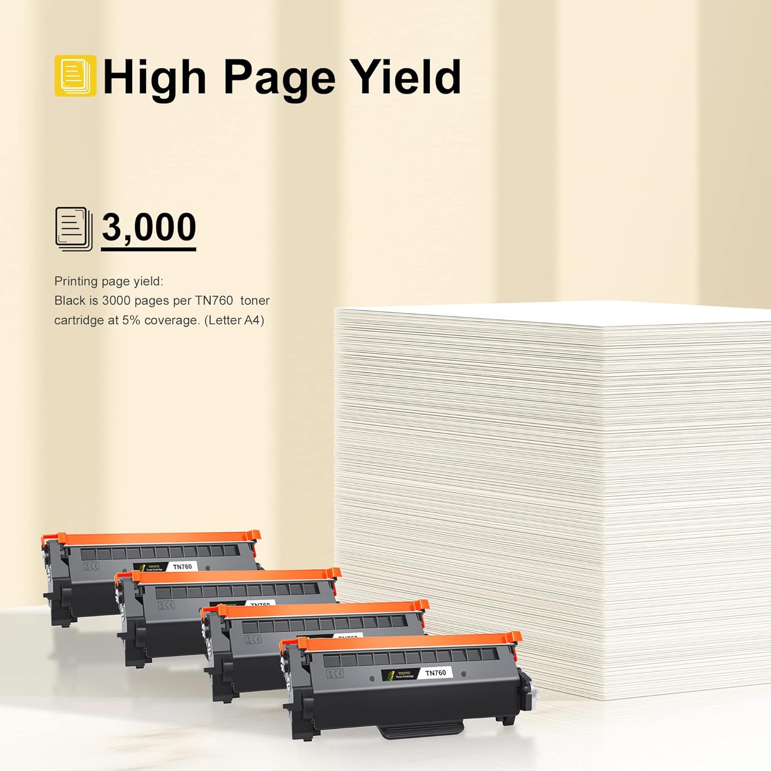 SHEENGO Compatible Toner Cartridge Replacement for Brother TN760 TN-760 TN730 TN-730 High Yield for HL-L2350DW DCP-L2550DW HL-L2395DW Hl-L2390DW
