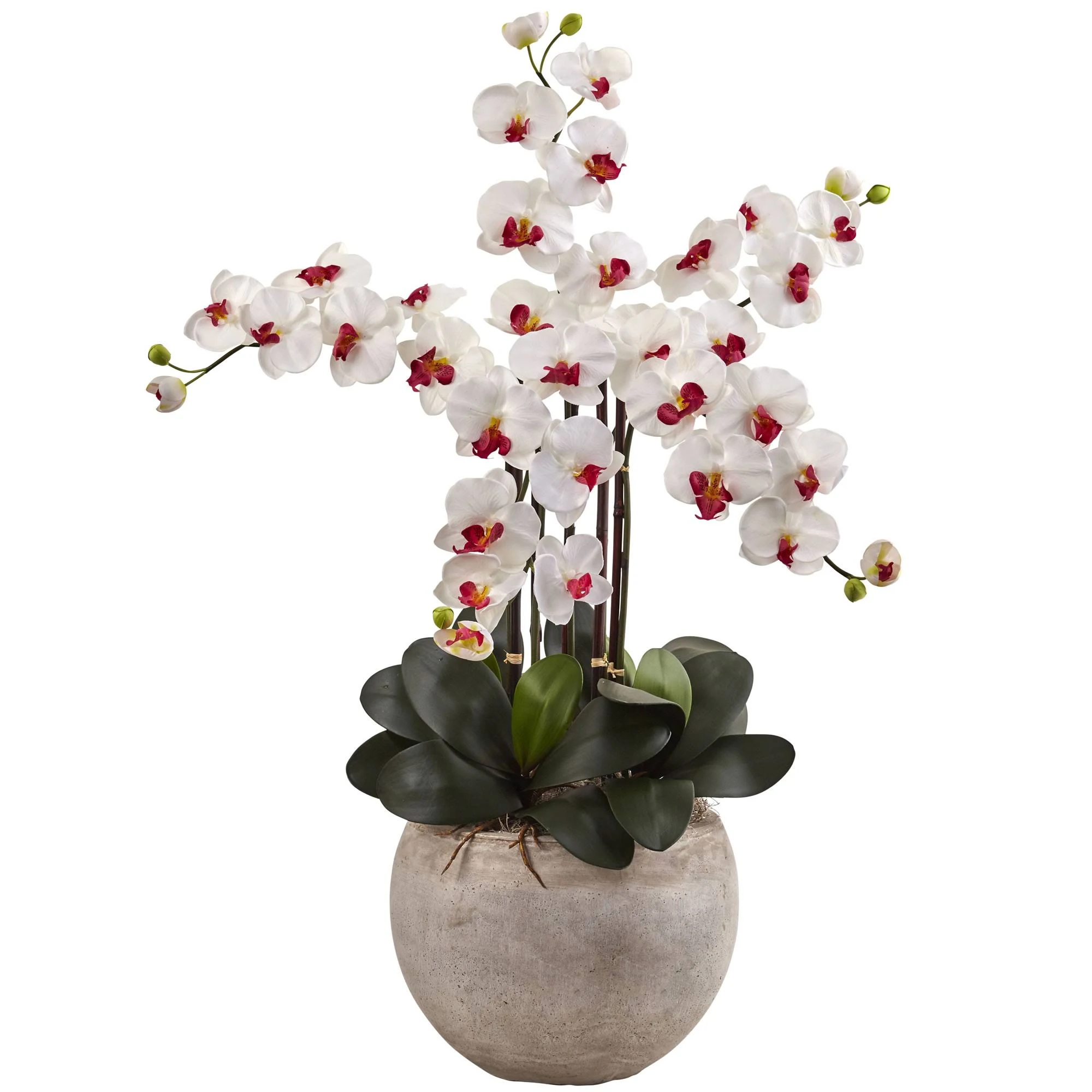 Nearly Natural Lily Delphinium u0026 Hydrangea Silk Arrangement
