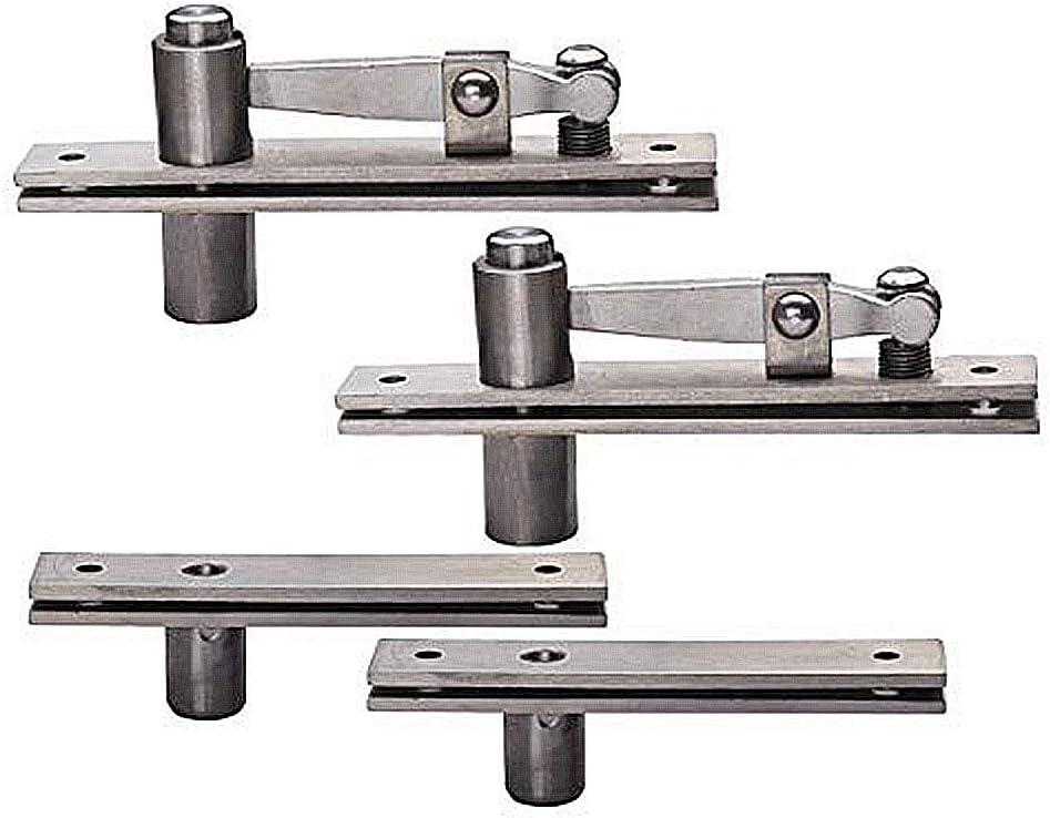TamBee Door Pivot Hinge Heavy Duty Hidden Bookcase Hinges Secret Door Hinges 360 Degree Shaft Stainless Steel Invisidoor Hinge Hardware (I Shape