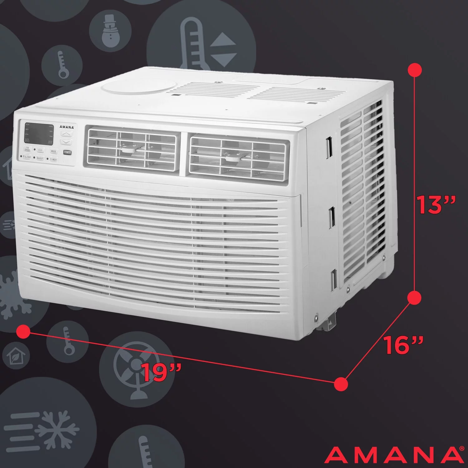 Amana AMAP061BW 6,000 BTU 115V Window Air Conditioner with Remote Control
