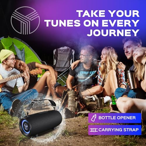 TREBLAB Ultra Loud Wireless Speaker - 60W Stereo Sound with Deep Bass, 20H Playtime, Powerbank, Waterproof