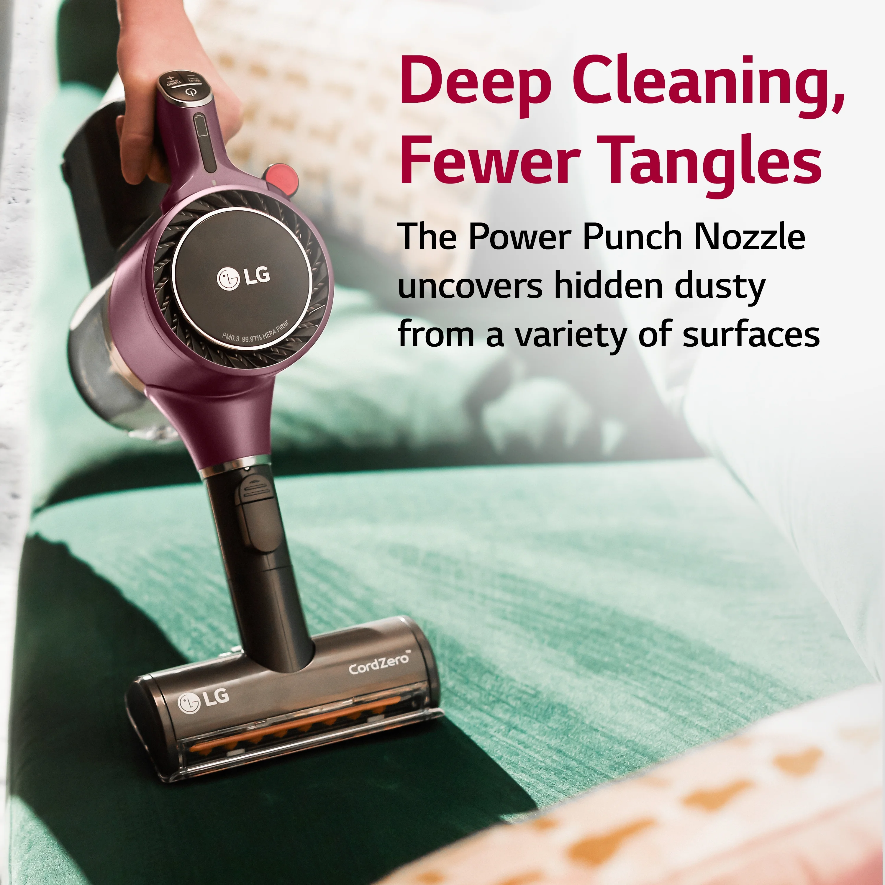 LG Cord Zero A9 Kompressor Cordless Stick Vacuum - A927KVMS