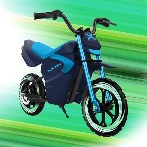 Hover-1 My First Dirt Bike for Kids - 300W Motor, 9MPH Max Speed, 9 Mile Range, 12” Off-Road Tires, 120LB Max Weight