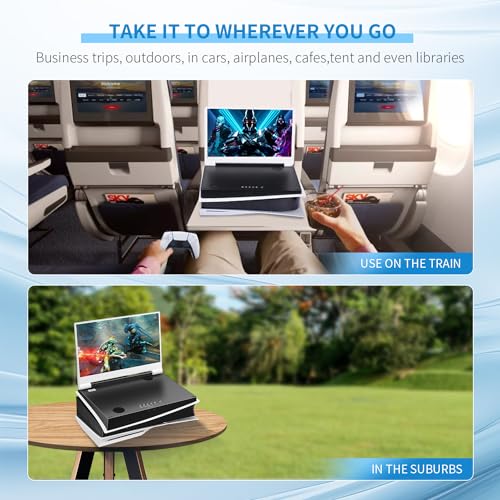 G-STORY 15.6" Inch IPS 4k 60Hz Portable Monitor Gaming Display Integrated with PS5(not Included) 3840×2160 with 2 HDMI Ports,FreeSync