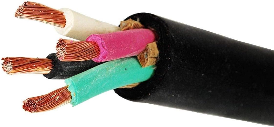 100' 10/4 SOOW Wire Cord Cable Portable Power 10 Gauge 4 Conductor