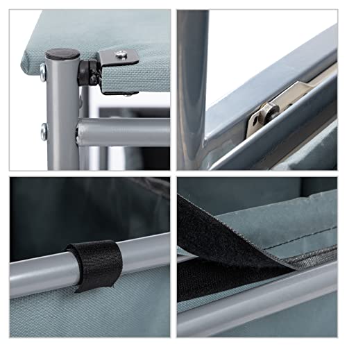 ALIMORDEN Laundry Sorter with Ironing Board Iron Rack Rolling Laundry Basket with Side pull 3-Bag Heavy-Duty Laundry Room Organizer Clothes Hamper