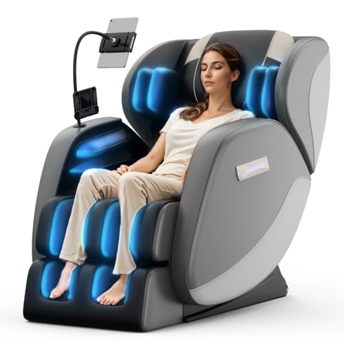 Massage Chair Full Body, Zero Gravity Massage Chair with Auto Modes, Airbag Massage, 6 Fix Point Rollers, Foot Massage, Heating