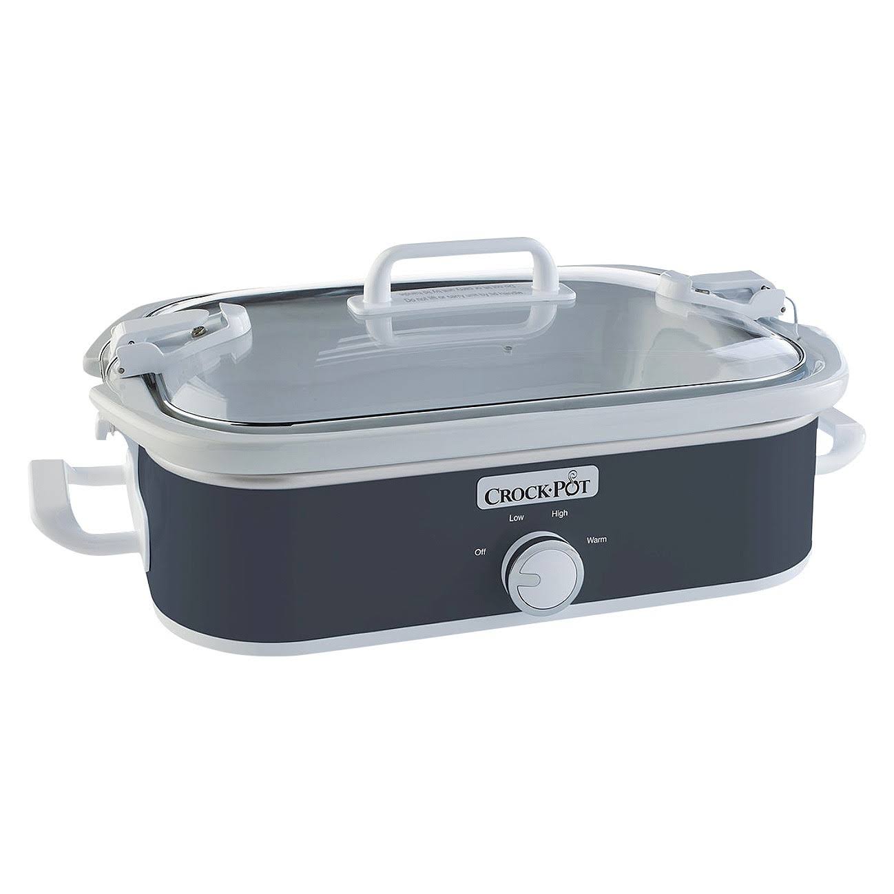 Crock-pot 3.5 qt. Casserole Crock Slow Cooker Charcoal