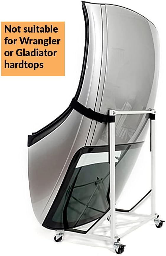 Heavy-Duty Hardtop Stand Storage Cart with Securing Strap and Generic Hard Top Dust Cover