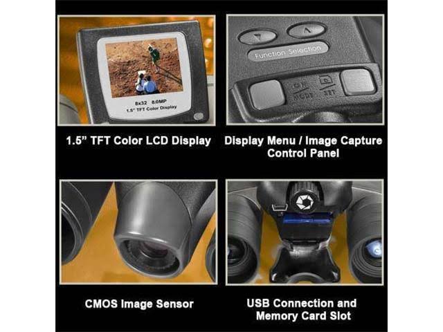 Barska POINT &N View AH11410 8x32 Binoculars with Digital Camera