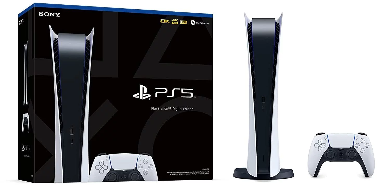 Sony PlayStation 5, Digital Edition Video Game Consoles - Radiant Selections