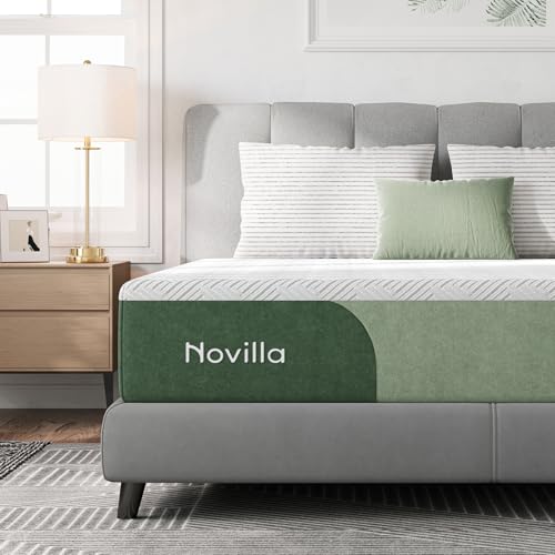 Novilla Twin Mattress, 12 Inch Gel Memory Foam Mattress Twin in a Box, Bamboo Charcoal Foam & Breathable Soft Cover for Clean, Peaceful Sleep