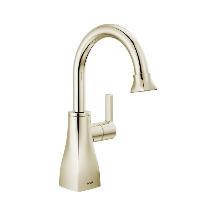 Beverage Faucet Contemporary Square Cold Water Only with Air Gap 1 Lever ADA Chrome